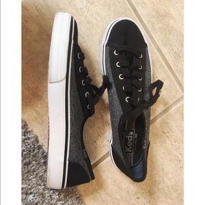 Black and Grey Keds